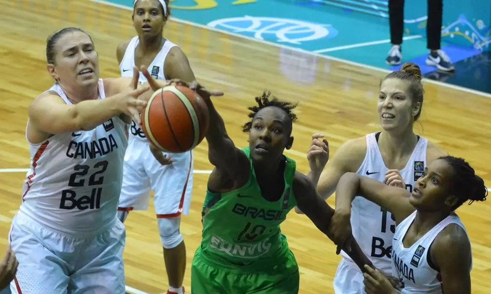Brasil x Canadá Copa America de basquete