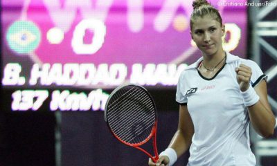 Chuva adia estreia de Bia Haddad Maia em Tianjin.