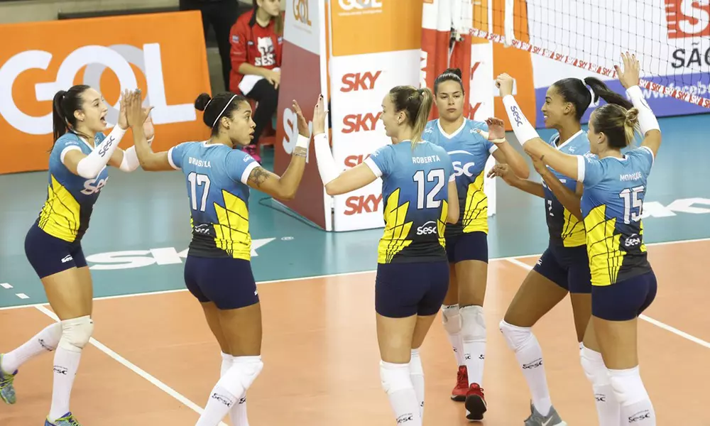 ilustração para partida contra Renata Valinhos - Superliga Feminina - Sesc