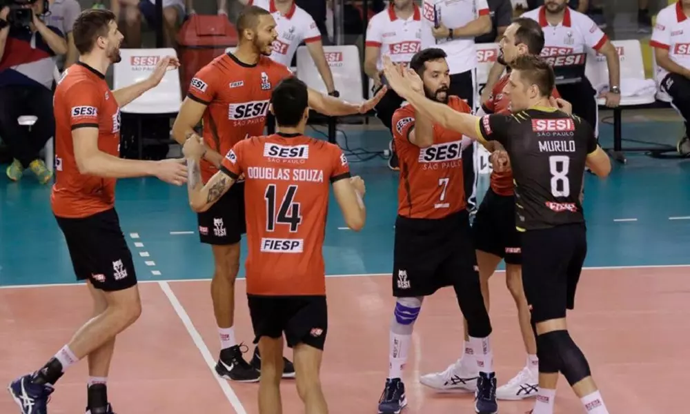 Sesi X Maringá Vôlei - Ao vivo - Superliga masculina de vôlei 2017/2018