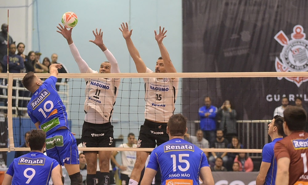 Vôlei Renata X Corinthians - Superliga masculina de vôlei