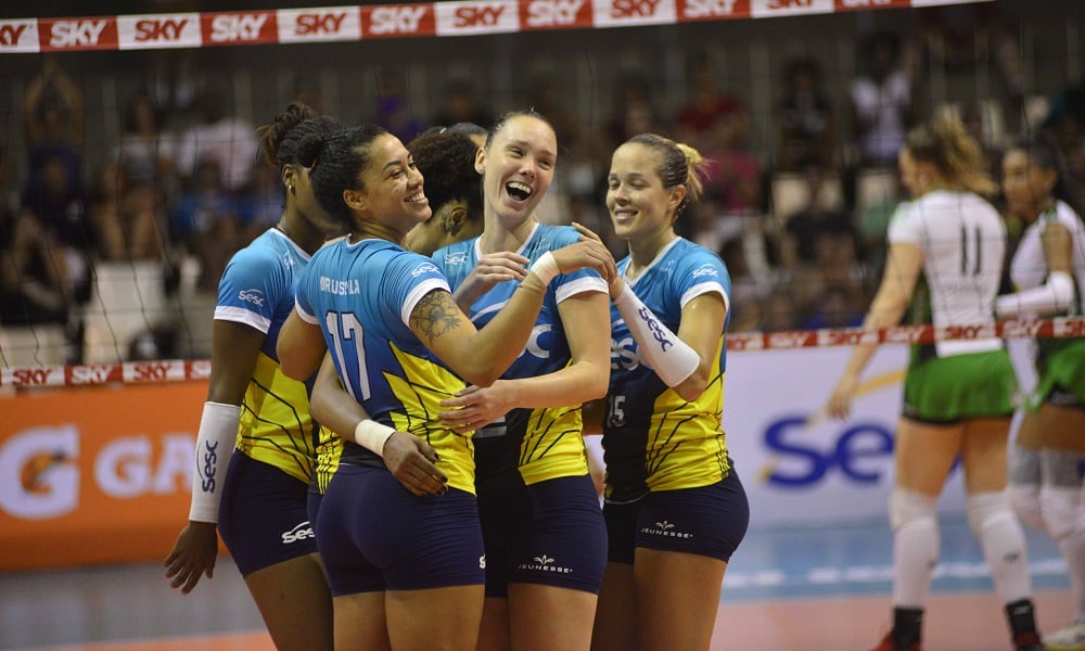 Sesc-RJ X Minas - Superliga feminina de vôlei