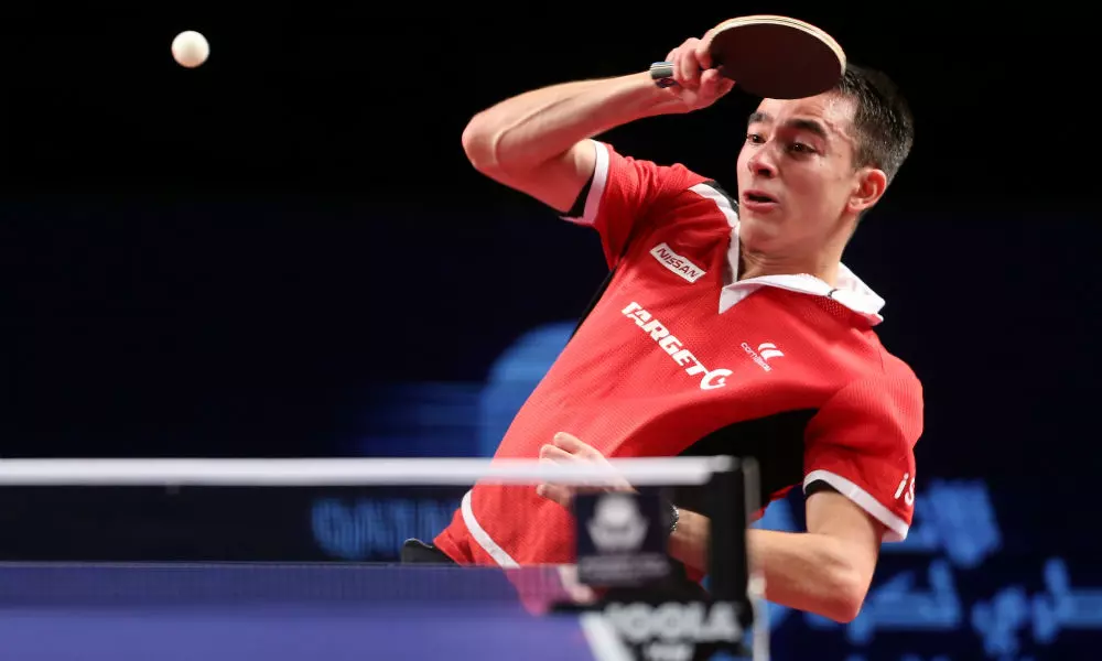 Hugo Calderano é eliminado do torneio de duplas na Alemanha