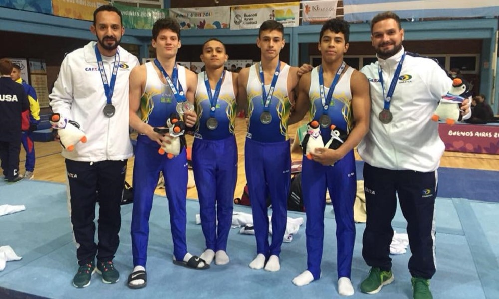 Brasil é prata por equipes e no individual geral masculino