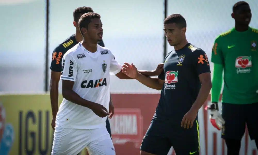 Seleção Sub-20 masculina goleia Atlético-MG em jogo-treino