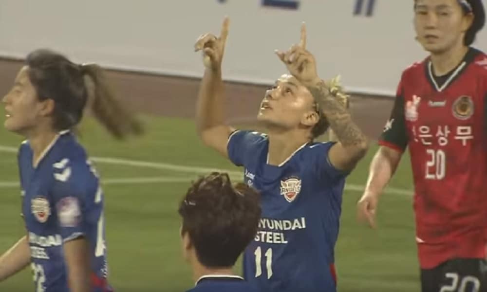 Com dois gols de Thaisinha, Red Angels goleia no Sul-Coreano