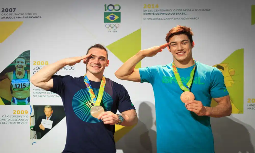 Equipe masculina Arthur Zanetti e Arthur Nory são os principais nomes da ginástica artística brasileira atualmente 