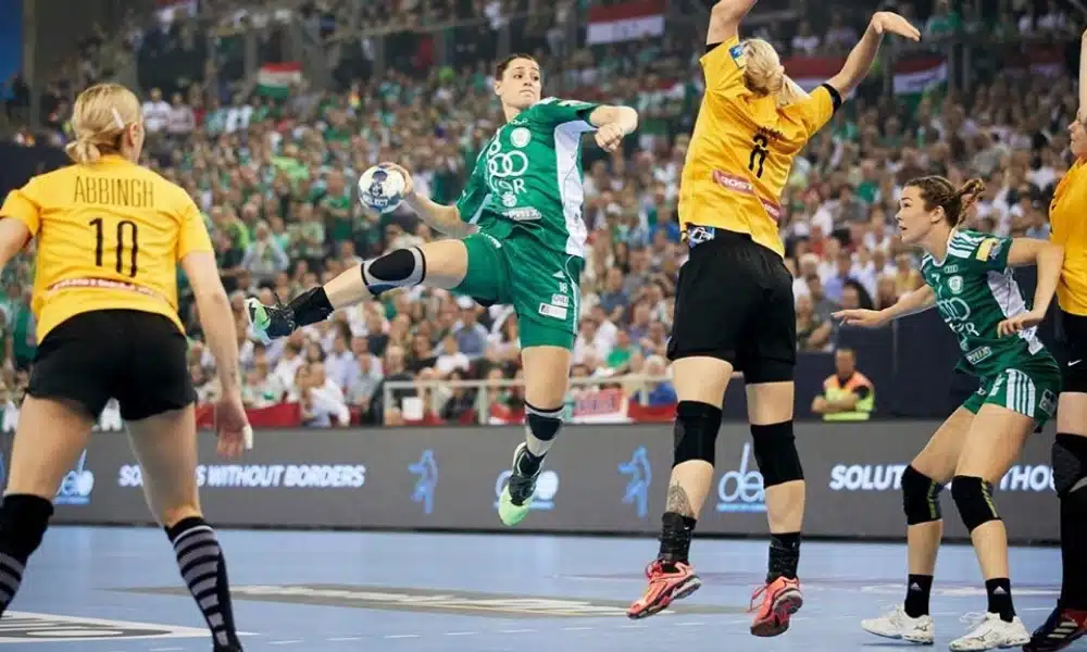 Duda Amorim, do Gyori Champions League de Handebol (divulgação Gyor ETO)
