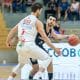 Luciano Parodi pelo Corinthians contra o Franca Basquete