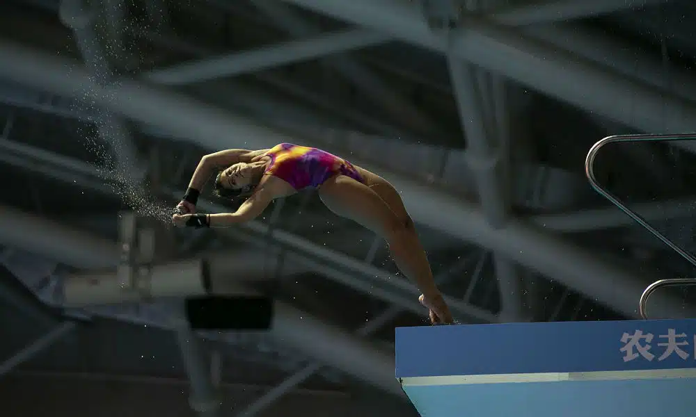 Andressa Mendes saltos ornameitais jogos sul-americanos