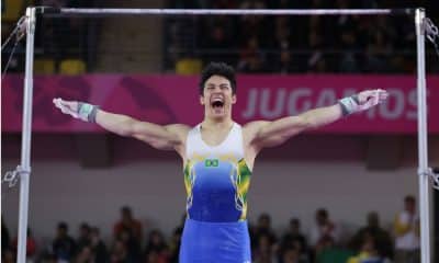 Arthur Nory, na barra fixa
