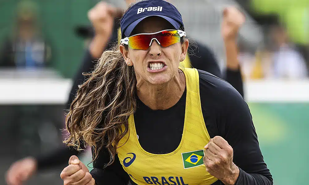 Angela, do vôlei de praia, nos Jogos Pan-Americanos