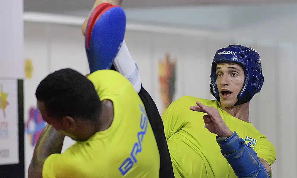 Ícaro Miguel, do taekwondo, nos Jogos PAn-Americanos