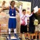 Luiz Araújo pódio do Golden Glove of Vojvodina