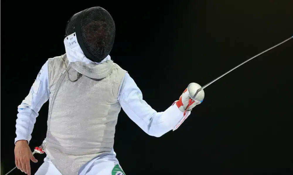 Guilherme Toldo, no florete masculino de esgrima,