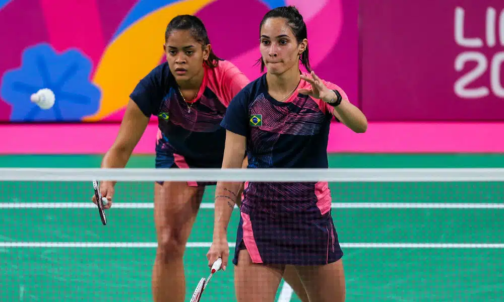 Jaqueline Lima e Samia Lima do badminton