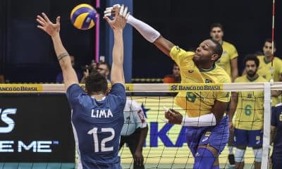 Leal Brasil e Argentina amistoso de vôlei masculino