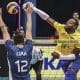 Leal Brasil e Argentina amistoso de vôlei masculino