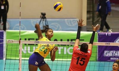 Brasil e Peru no Sul-Americano de vôlei feminino