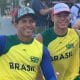 Luis Cardoso e Caio Ribeiro no mundial de paracanoagem