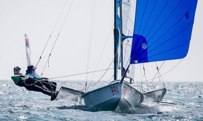 Martina Grael e Kahena Kunze no evento teste da vela para Tóquio 2020
