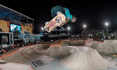 Pedro Barros treina para o Mundial de Skate Park