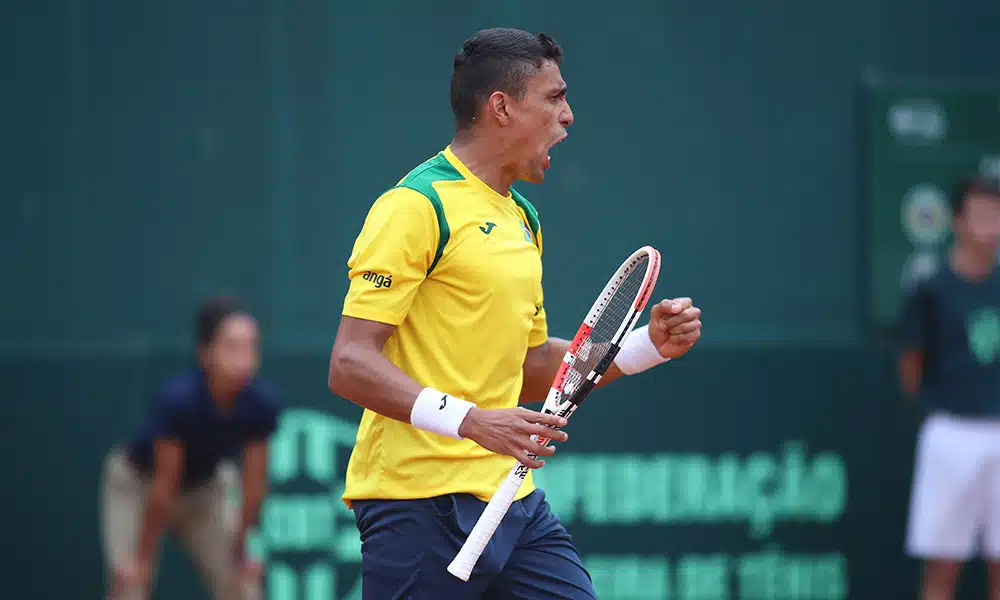 Thiago Monteiro, na Copa Davis