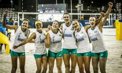 Em Doha, Brasil vence Gâmbia e vai à semifinal no vôlei de praia 4x4