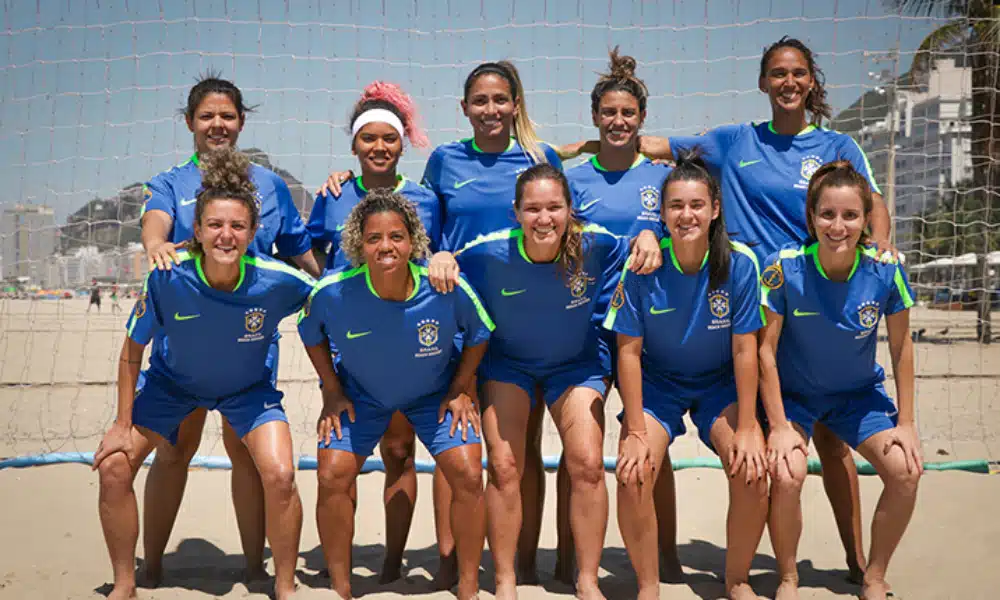 Seleção feminina de beach soccer estará nos Jogos Mundiais de Praia