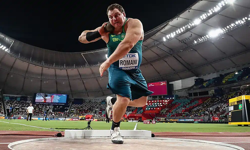 Darlan Romani, no Mundial de Atletismo