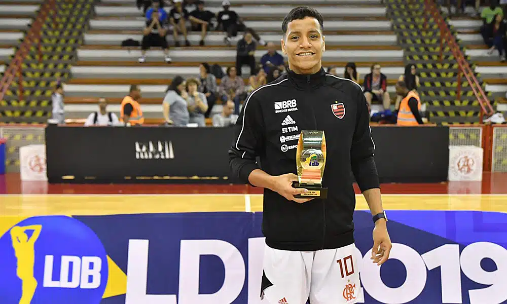 Matheusinho, do Flamengo, na Liga de Desenvolvimento de Basquete