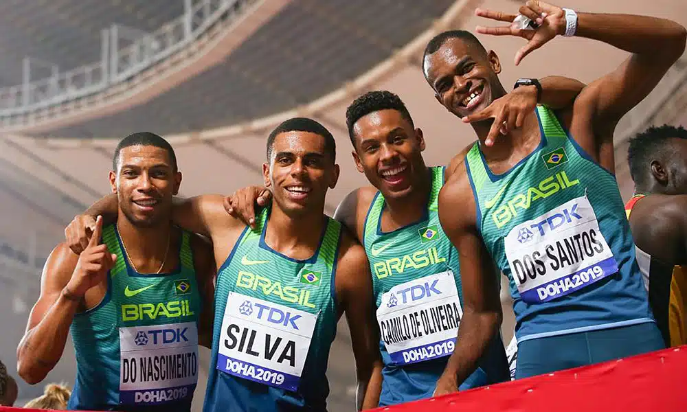 Revezamento 4x100m masculino no Mundial de Atletismo