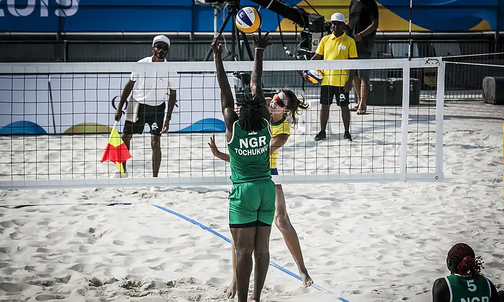 vôlei 4x4 nos Jogos Mundiais de Praia
