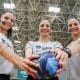 Trigêmeas árbitras do handebol se reencontram em Blumenau
