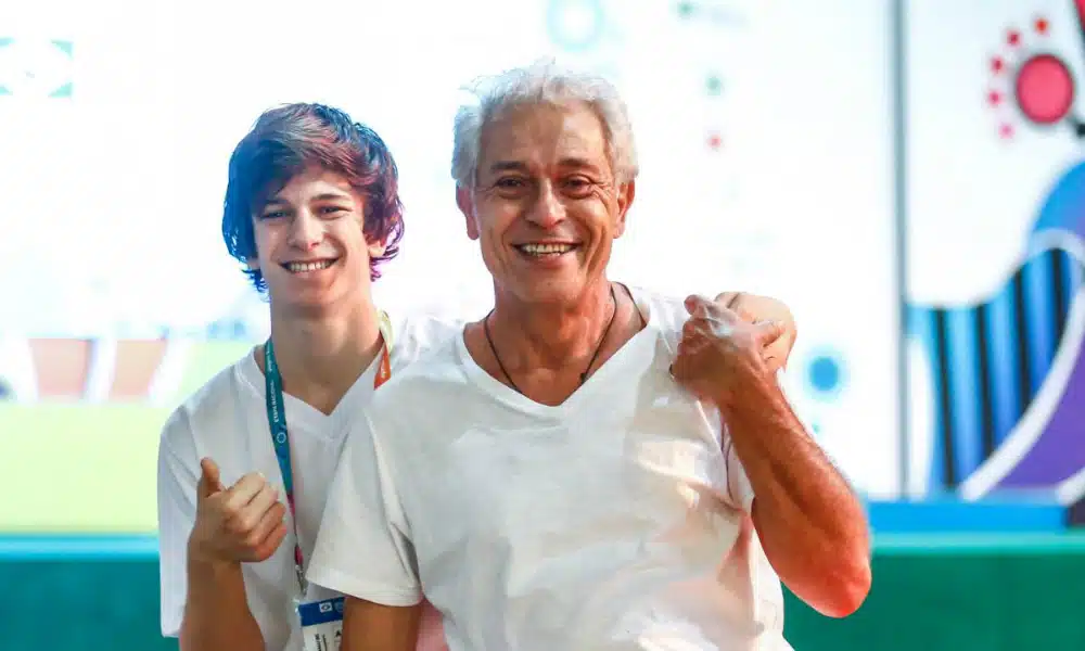 Paulo Gorgulho e o filho Francisco