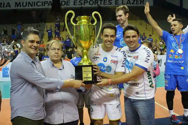 Taubaté Funvic, campeão paulista de vôlei masculino 2019
