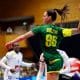 Ana Claudia Bolzan no jogo da seleção brasileira contra a França pelo Mundial de Handebol Feminino