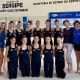 Coreógrafa russa Irina-Zenovisk e a seleção brasileira de ginástica rítmica em preparação para o pré-olímpico