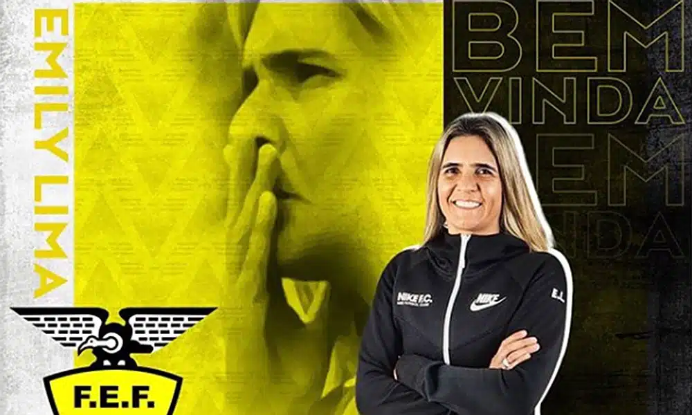 Emily Lima foi anunciada como técnica da seleção equatoriana de futebol feminino