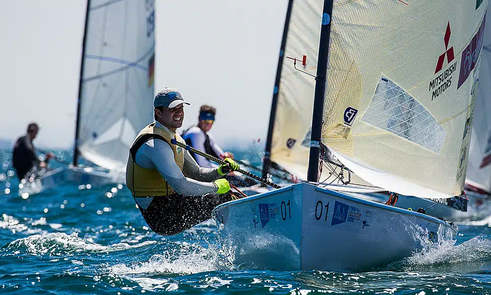 Jorge Zarif, da classe Finn, na Finn Gold Cup, em Melbourne