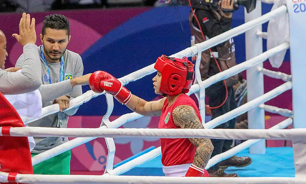 Bia Ferreira e Mateus Alves na seleção brasileira de boxe