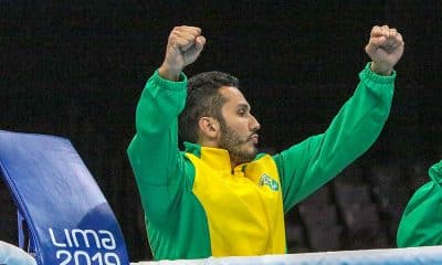 Mateus Alves na seleção brasileira de boxe