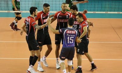 Sesi-SP e Sesc-RJ pela superliga masculina de vôlei - ao vivo