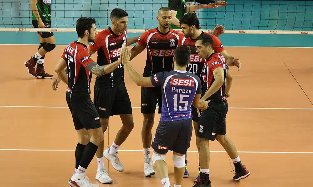 Sesi-SP e Sesc-RJ pela superliga masculina de vôlei - ao vivo