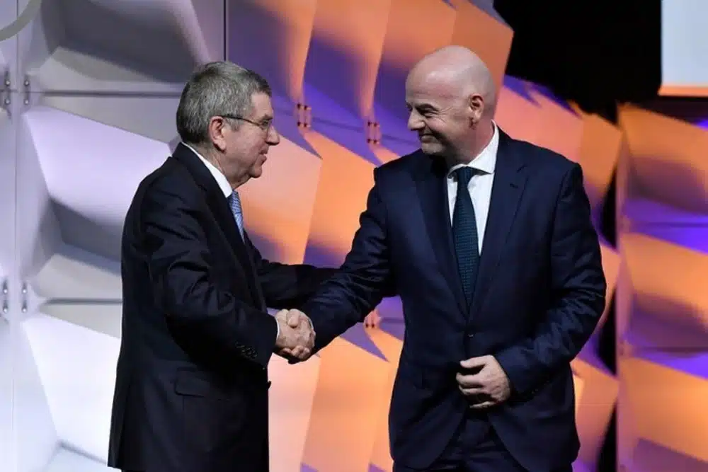 Thomas Bach e Gianni Infantino