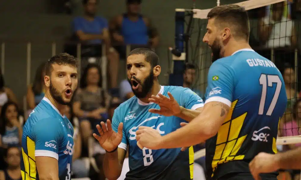 Sesc-RJ e Sada Cruzeiro se enfrentam na semifinal da Copa Brasil - Foto: Marcio Mercante