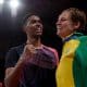 Ygor Coelho e Nadia Lyduch no badminton