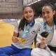 Giovana e Marcela Shimada no Meeting Nacional de Base de Judô, em São Paulo