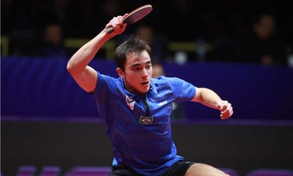 Hugo Calderano venceu em Porto Rico. Crédito: ITTF.