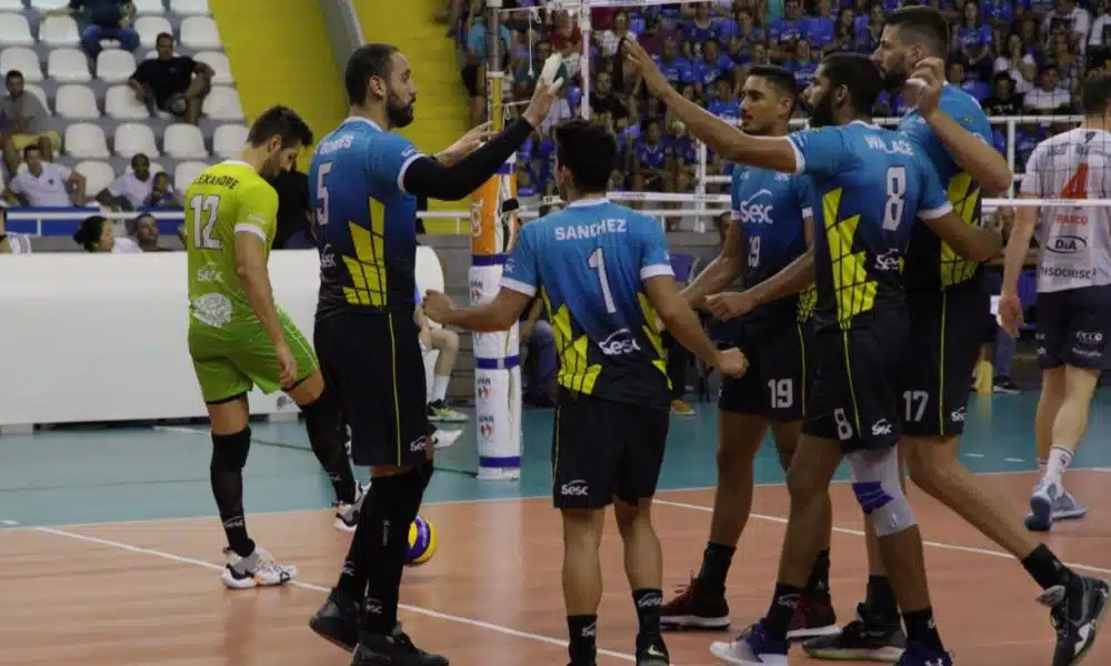 Sesc-RJ vence Apan Blumenau pela Superliga - Foto: Raphael Guilherme Moser/Apan Blumenau